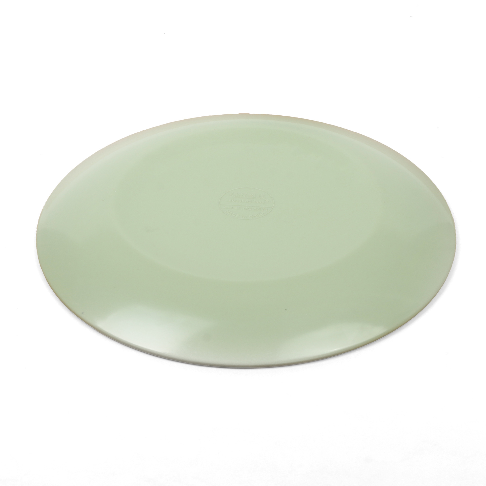 New melamine plates, commercial hotel catering Western steak plates, home dining plates, high-end round plates, flat plates Specification drawing