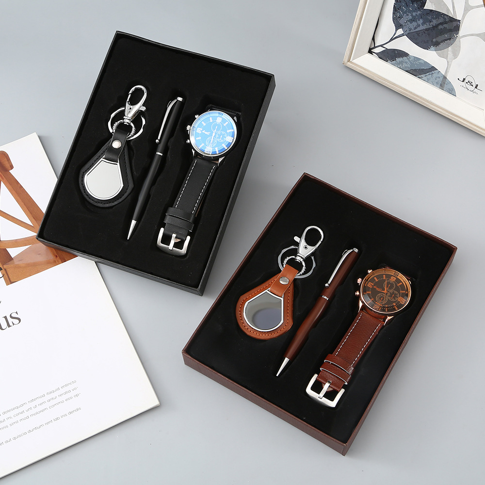 Corporate gifts, employee gift sets, Teachers' Day watches, keychains, ballpoint pens, business gift sets, three-piece sets Specification image