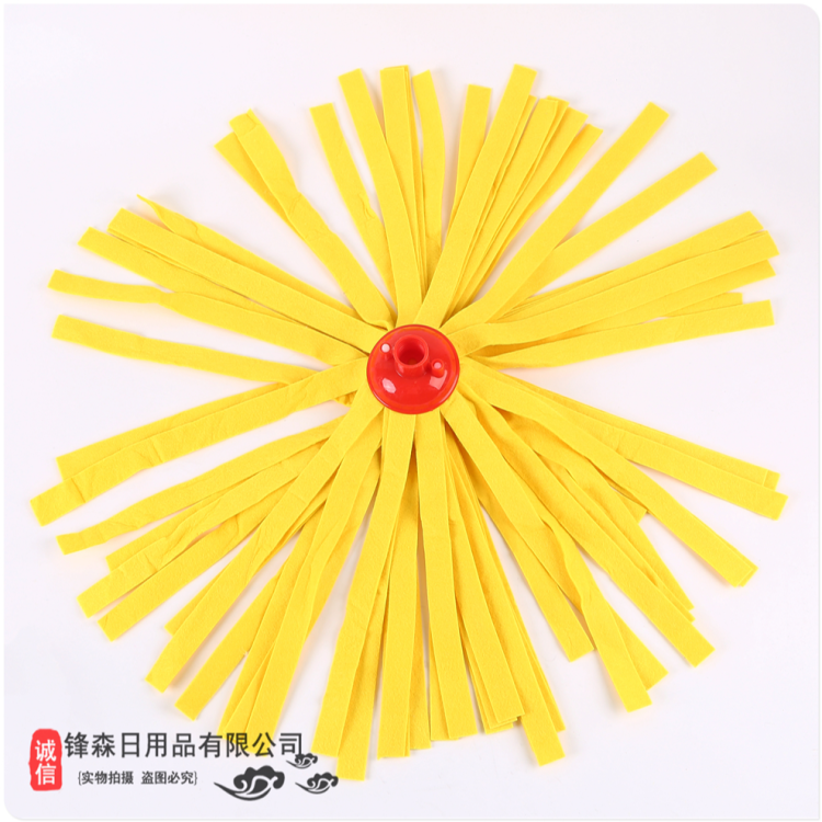 新款通用拖把头水刺无纺布替换头彩色布条墩布拖把头厂家直销产品图