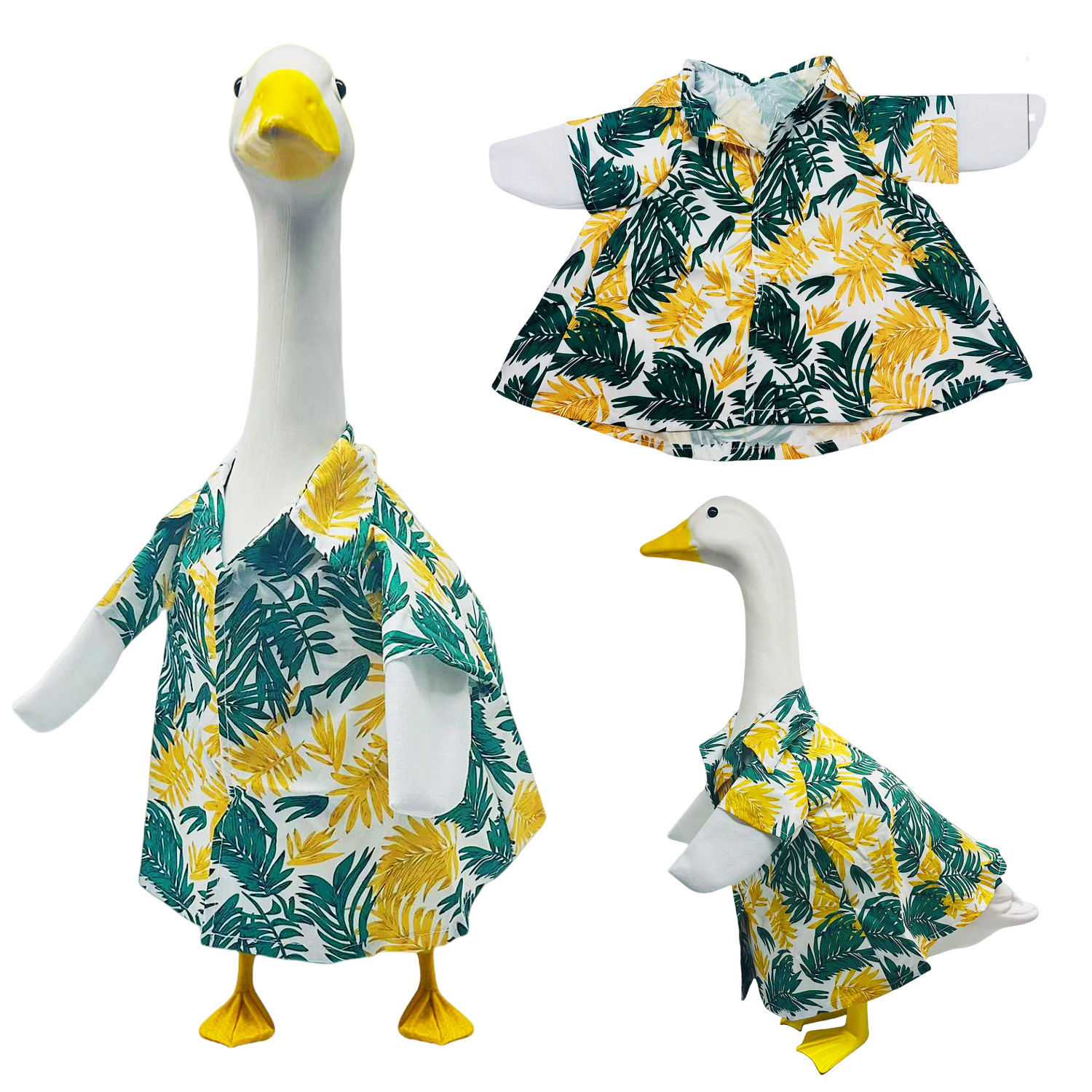 Cross-border Porch Goose 2026 New Style Hawaiian Bikini Set 48g shirt 28g bikini