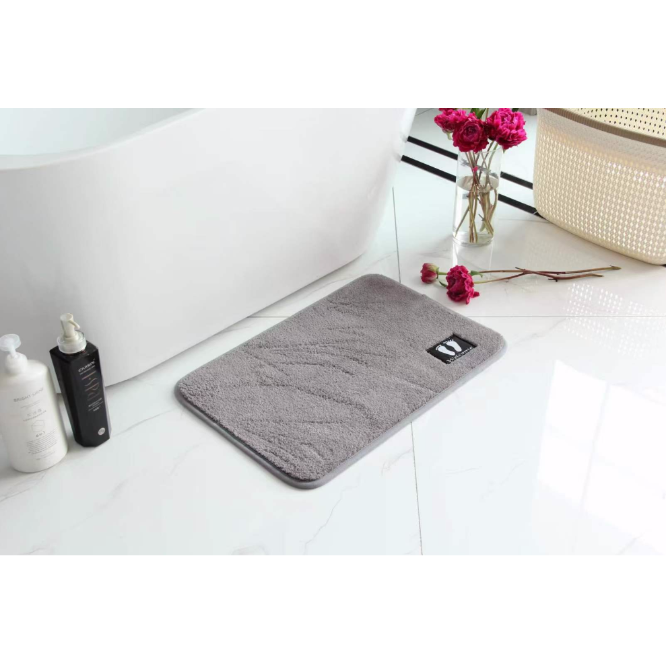 Straight plush thickened floor mat carpet, simple kitchen and bathroom door mat, bathroom anti-slip mat, absorbent foot mat details Picture
