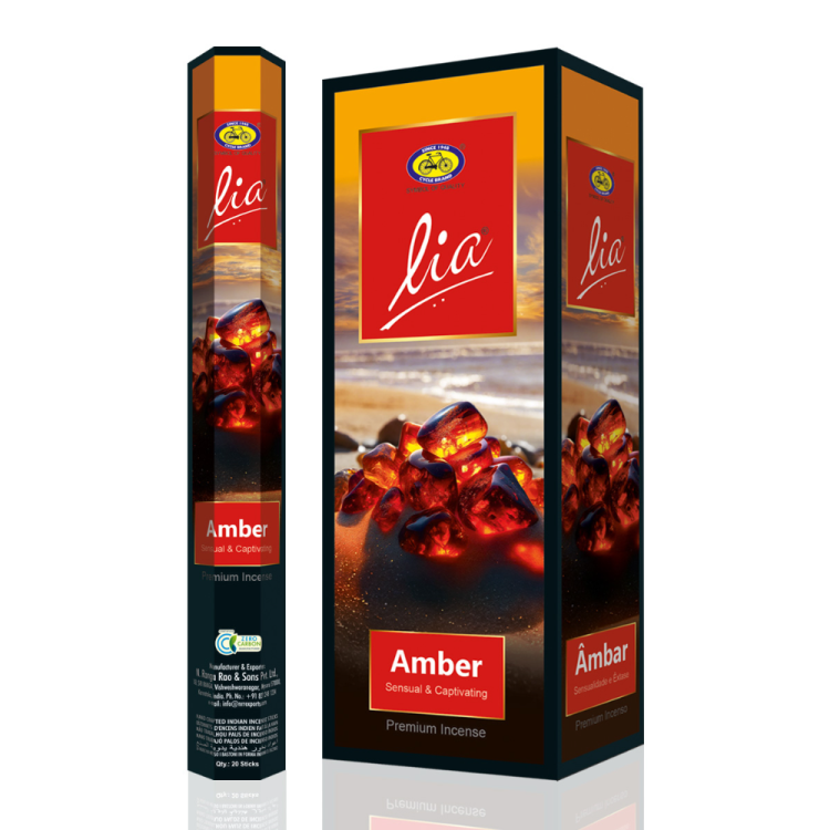 进口印度香塔香瑜伽线香天然草本植物原料Amber Hexa.