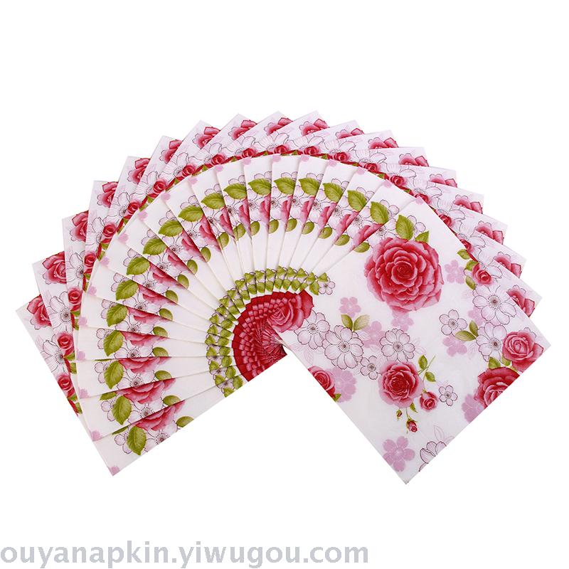 纸巾婚庆纸巾/印花餐巾纸/彩色纸巾花手帕纸厂家直销批发