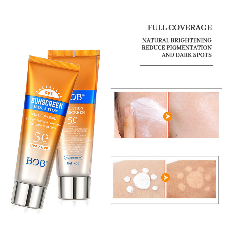 Aislante mineral vegano protector solar BB crema SPF30 PA+++ refrescante hidratante suavizante nutrir piel blanqueador brillo - 2
