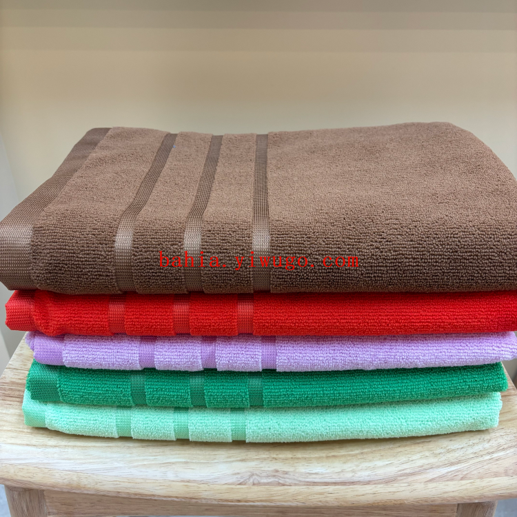 Toalla bahia 70*140cm toalla transfronteriza toalla de color liso toalla absorbente de hotel para uso doméstico details Picture