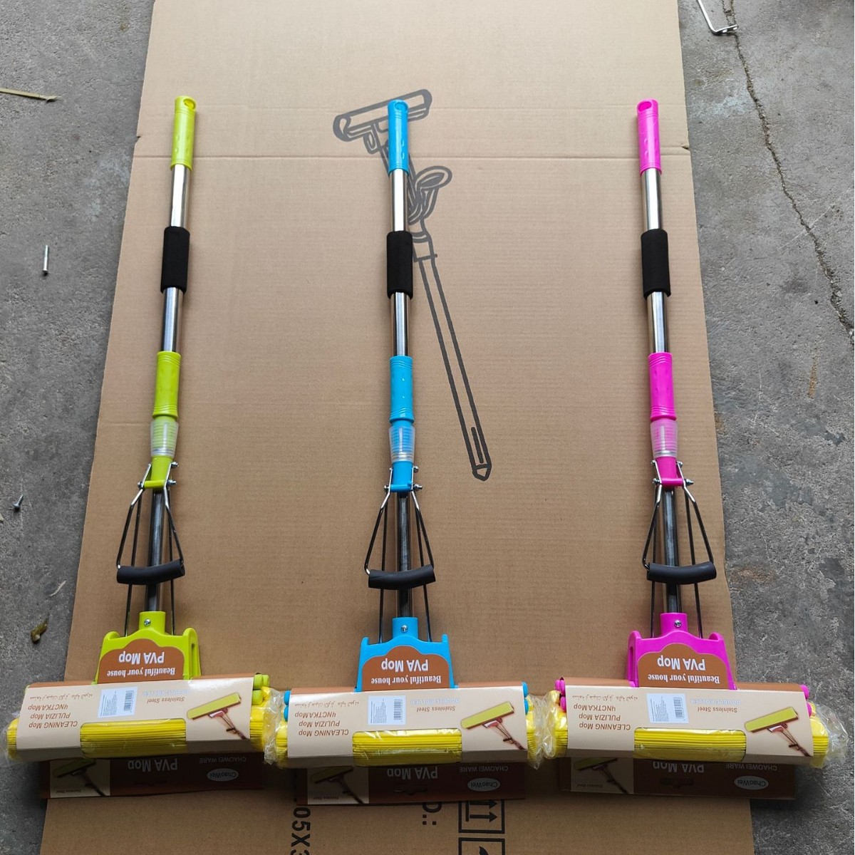 Wholesale household mops Sponge mops for both dry and wet use Application Scenario