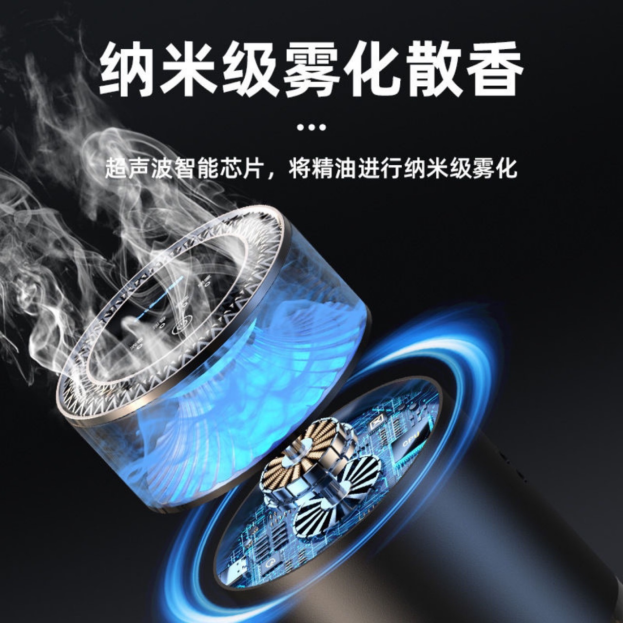 Cloud and Mist View Car Aroma Diffuser 2024 New Model High-end perfume and fragrance decoration for men and women in cars Specification image