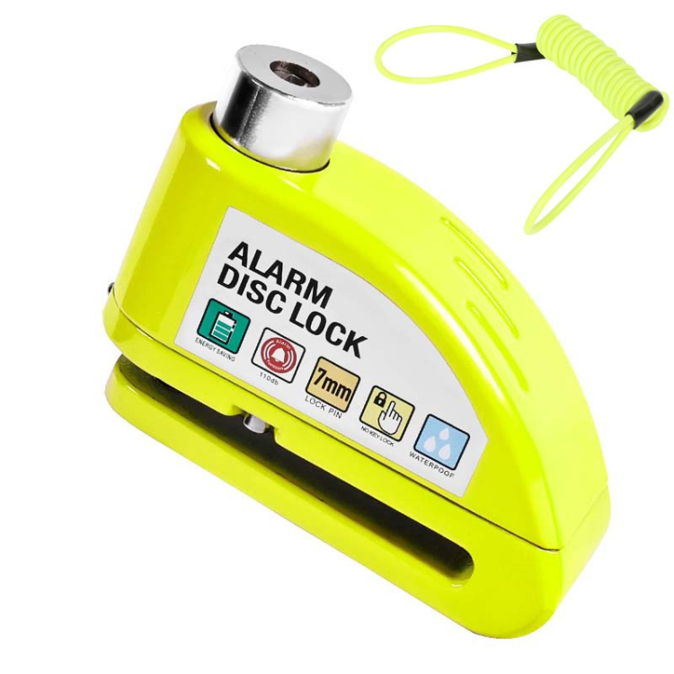 1248自行车电动摩托车报警锁碟刹锁防盗绳碟锁防盗锁报警报器