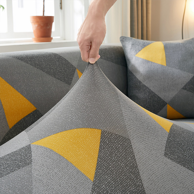 【 Elsie 】 Wholesale of printed sofa covers, cross-border all-inclusive dust-proof seat cushions, elastic all-season fabric details Picture
