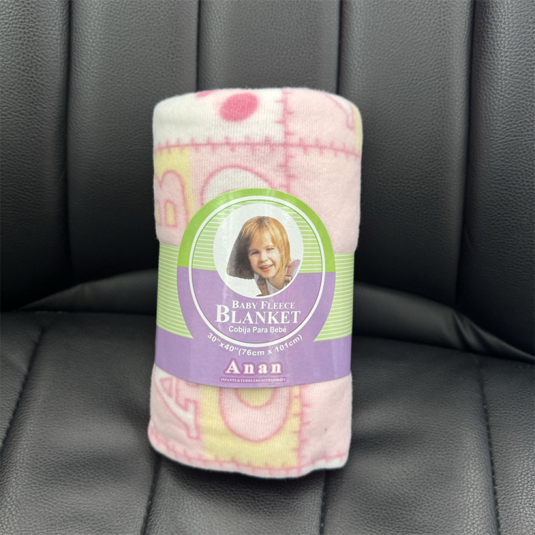 外贸婴儿毛毯卡通毯子加厚保暖童毯午睡盖印花儿童毛毯