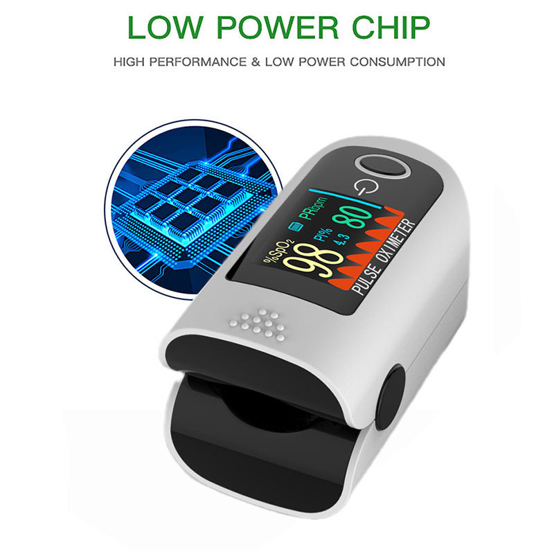 Portable household blood oxygen saturation detector with English packaging for foreign trade fingertip pulse oximeter Specification image