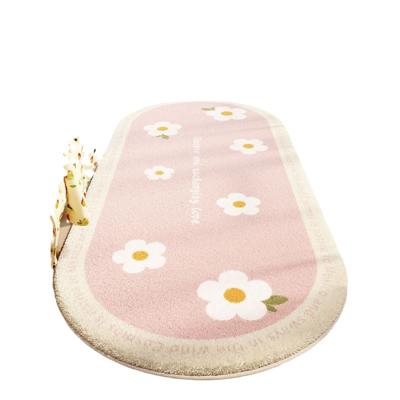 The bedside carpet in the children's room, the cute plush foot mat at the head of the bed in the bedroom, and the thickened anti-slip floor mat in front of the master bed in winter Application Scenario