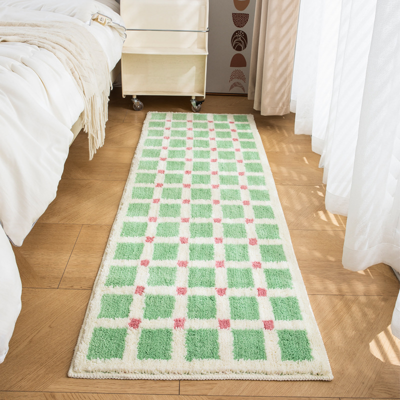Ins-style high-end bedside carpet, thickened bedroom sofa mat in front of the bed, bay window mat, bathroom water-absorbing and anti-slip floor mat Item Picture