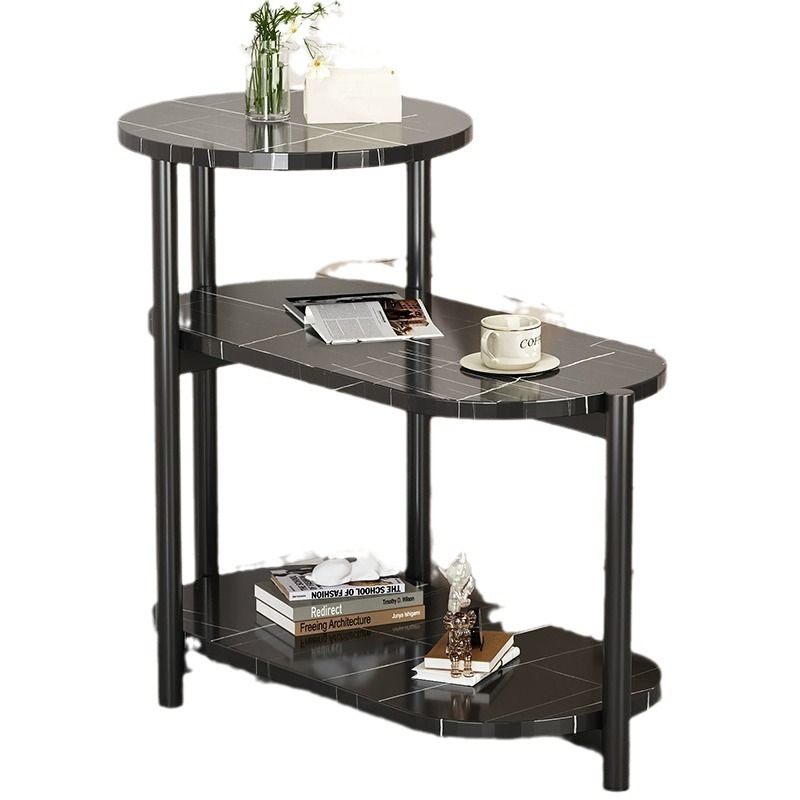 Modern Nordic-style, light luxury and simple living room table, multi-layered side table, small household table for small-sized apartments Application Scenario
