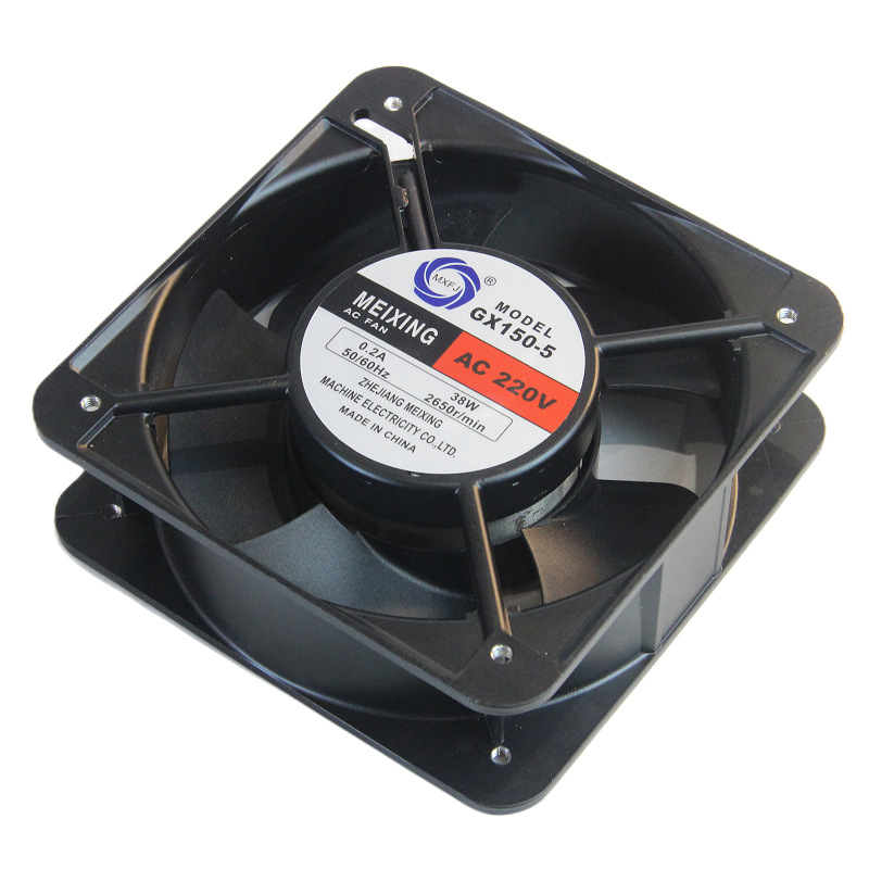 GX150-5 AC 220V ball bearing axial flow fan 15050 heat dissipation and cooling fan exhaust fan Specification image