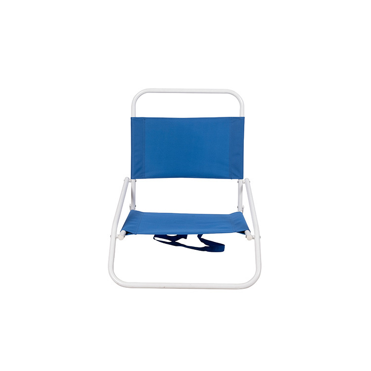 Outdoor camping, simple folding chair, low leg, low seat, portable armrest, leisure chair, backrest, fishing beach chair details Picture