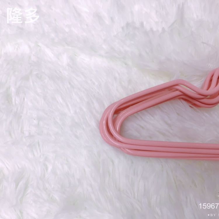 0062 Children's clothes hanger, plastic clothes hanger, iron clothes hanger, anti-slip clothes hanger, children's clothes hanger, stitch Specification image
