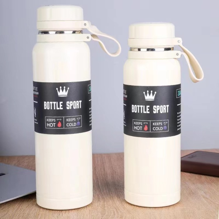 Foreign trade sports water bottle, 304 stainless steel, large-capacity tea and water separation, portable hanging strap, Aike kettle, insulated cup, water cup Specification image