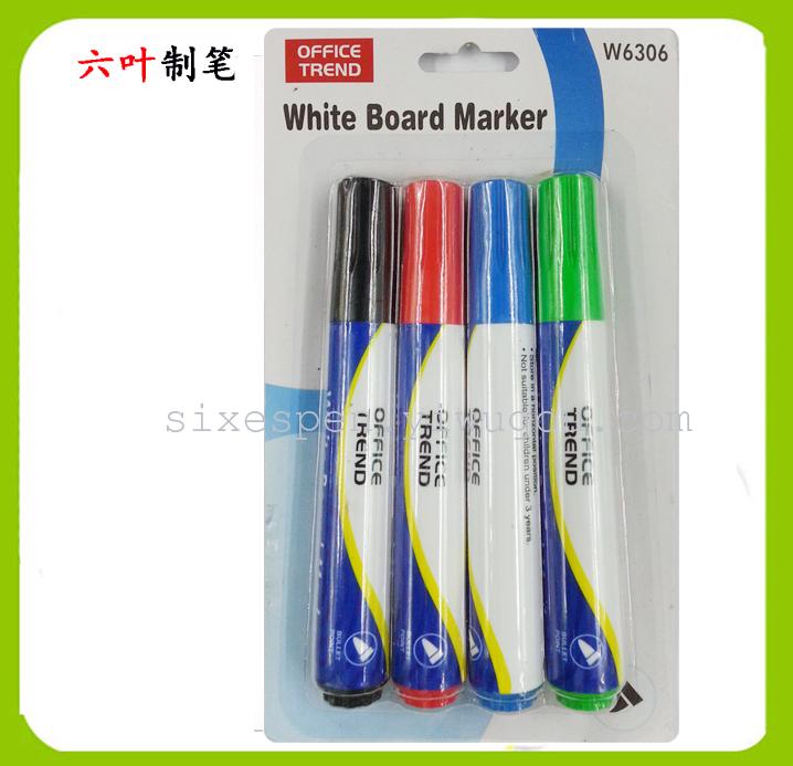 Factory direct sales of 4 card-absorbing whiteboard pens and erasable pens 6310