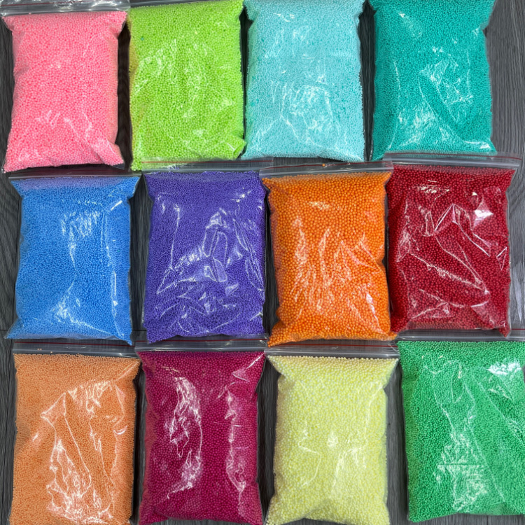 Lazy sofa filling, comfortable throw pillows filled with dense and colorful foam particles, children's early education DIY, eco-friendly polystyrene Item Picture