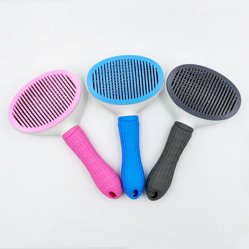 宠物梳子/宠物用品/硅胶宠物去毛梳/宠物刷子/宠物猫毛梳子开结梳细节图