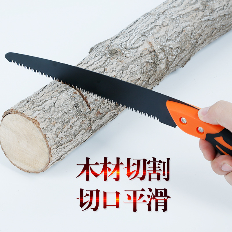 厂家直供手工手板锯网红便携木工园林果树修枝锯家用碳钢手锯批发产品图