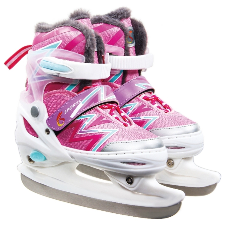 新款冰刀鞋男女儿童初学成人专业保暖可调码溜冰滑冰鞋球刀速滑刀