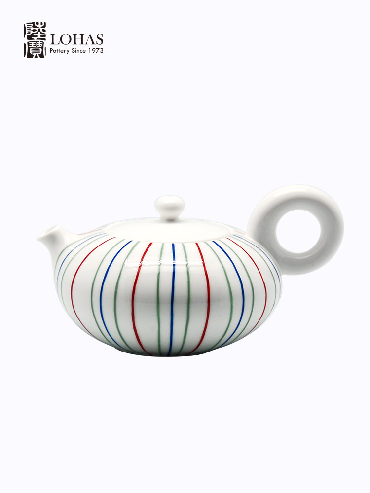一件代发台湾陆宝陶瓷茶具新骨瓷茶壶单壶茶海英式家用泡茶壶公道杯茶盅分茶器