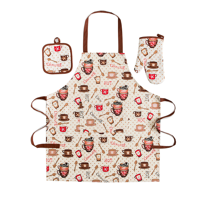 家务围裙、袖套实物图