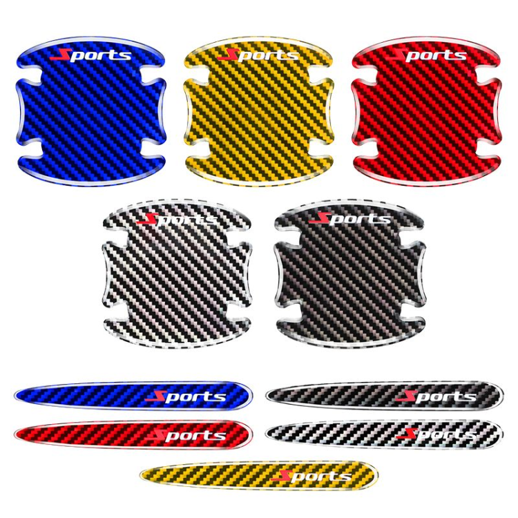 Cross-border nuevo goteo de pegamento para la puerta del coche tazones anti-rasguño individual universal auto tirador de la puerta adhesivo protector adhesivo decorativo del cuerpo Specification image