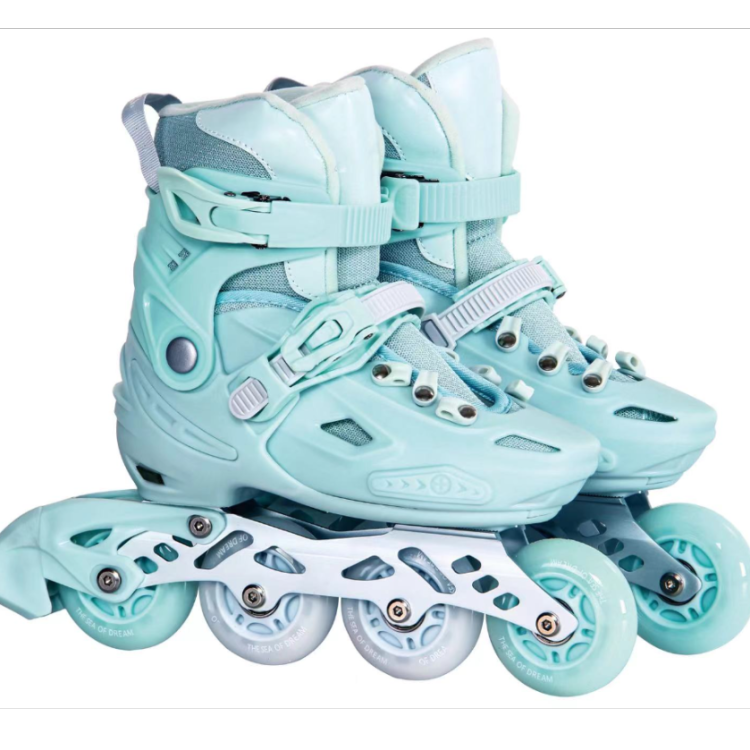 Four-color roller skates for children, professional beginner roller skates for boys, full set for skating