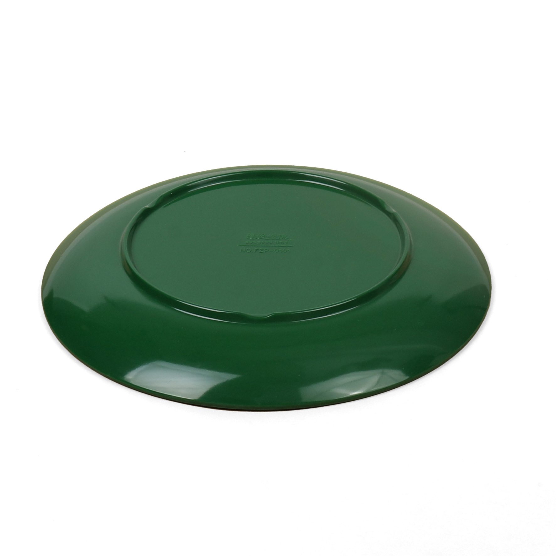 New dark green melamine tableware, round plates, flat plates, plastic plates, vegetable plates, dinner plates, Western plates, commercial plates wholesale Specification drawing