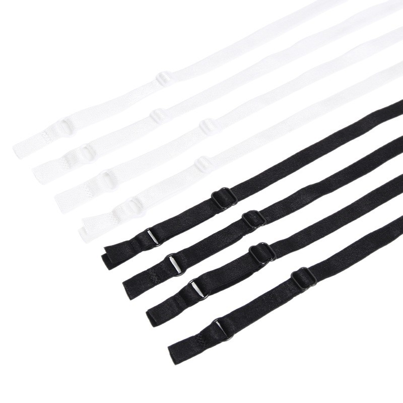 Nylon high-elasticity smooth surface elastic and tight multi-specification finished adjustable underwear shoulder strap extended loop processing for children's clothes and beautiful back Nylon high-elasticity smooth surface elastic and tight multi-specification finished adjustable underwear shoulder strap extended loop processing for children's clothes and beautiful back
