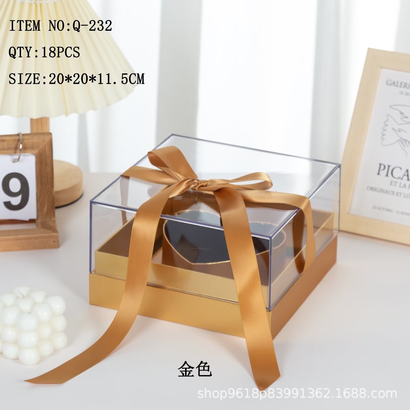 Square acrylic flower gift box, 520 Qixi Festival gift box, preserved flower box, heart box, exquisite