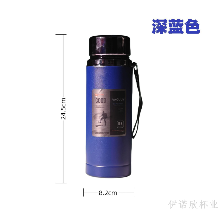 1L new stainless steel large-capacity diamond kettle, travel and outdoor sports insulated cup, portable insulated sports water bottle with handle Item Picture