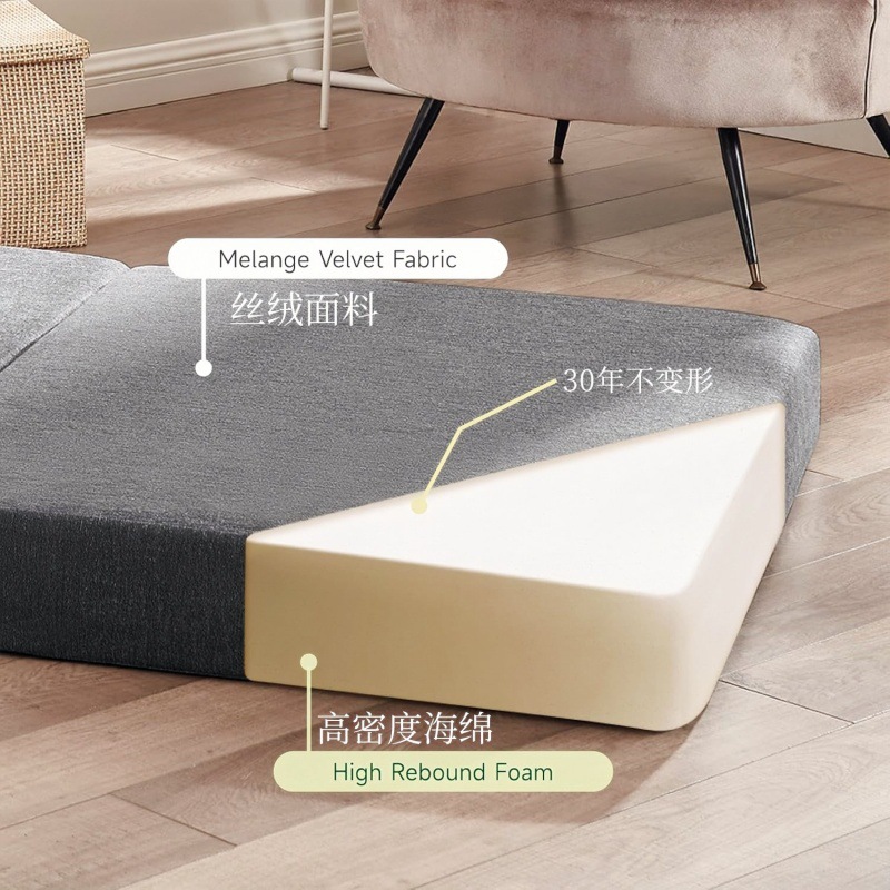 Foldable bed, single and double vacuum compression tatami, simple lazy sofa bed for small living room details Picture