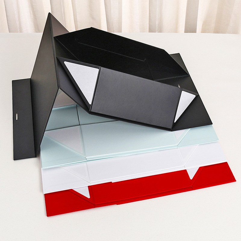 One-piece flip-top folding box, ribbon packaging box, gift box, bow gift box, Valentine's Day gift box, cross-border wholesale details Picture