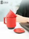 Lubao ceramic cups, Heaven, Earth, Man and lid cups, office water cups, tea-water separation cups, tea brewing cups, mugs, Chinese ceramic cups Specification image