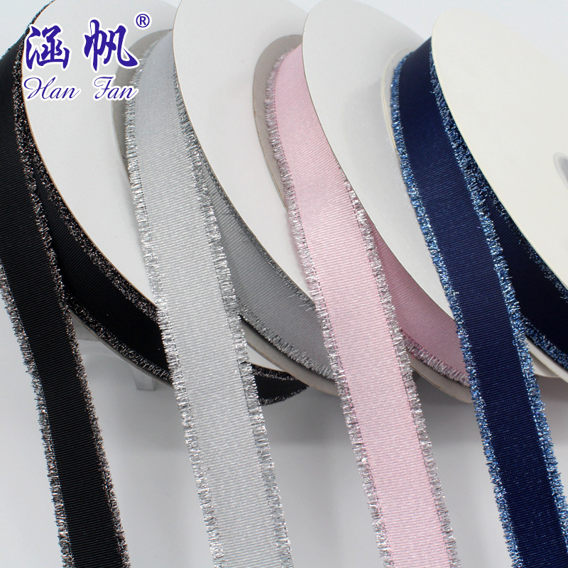 1.5-3.5CM wide multi-color ribbed colored box with gift decoration, direct sales from the clothing manufacturer Specification image