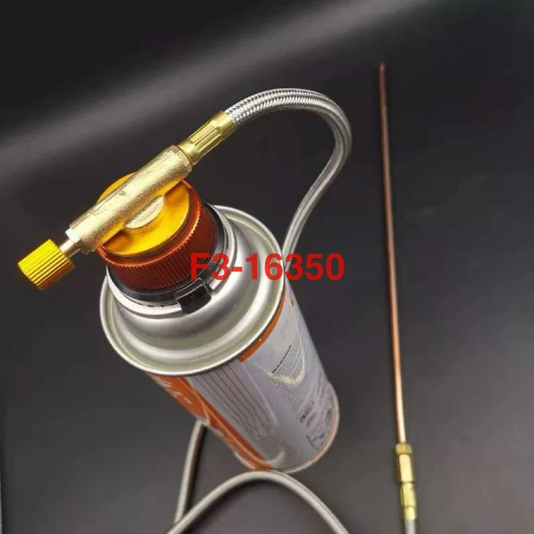 黄铜长杠泄压充气阀户外工具气罐配件野营扁气罐冲阀GAS TORCH