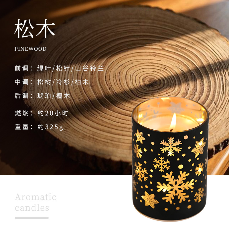 Christmas festive atmosphere decoration: LED scented candles, night lights, scene arrangement, decorative items, scented candles Item Picture