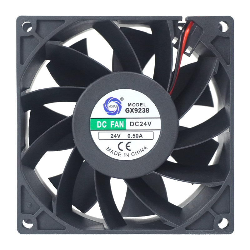 GX9238 DC 12/24V ball bearing axial flow fan, 9238 heat dissipation and cooling fan, exhaust fan Item Picture
