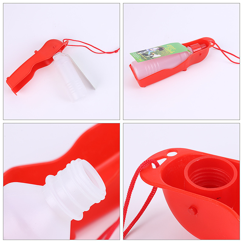 Pet supplies, pet outdoor food utensils, portable pet outdoor sports water bottles, big and small dog water dispensers