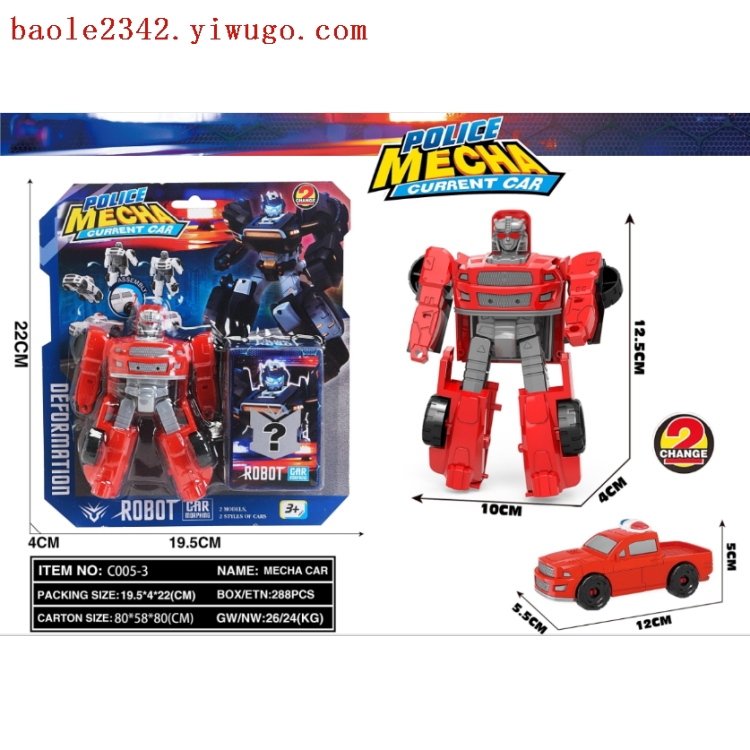 DIY transformed police cars, rescue vehicles, station wagons, engineering vehicles, robots details Picture