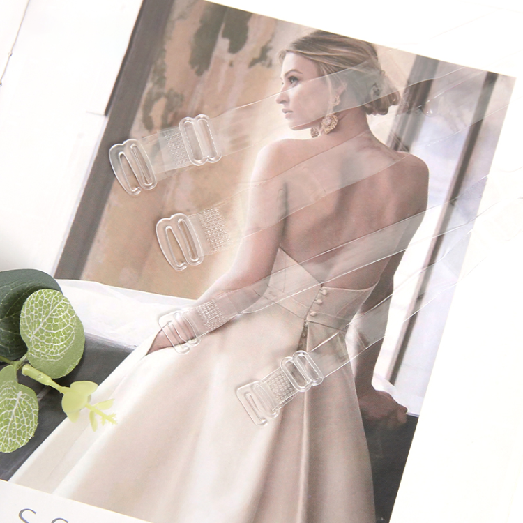 厂家现货隐形肩带防滑固定带内衣透明肩带抹胸吊带文胸肩带娃衣