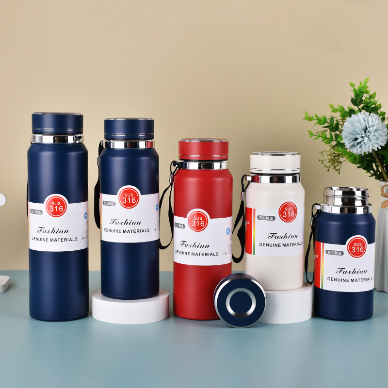 厂家直销大容量316不锈钢太阳保温壶男女礼品水杯户外保温杯定制