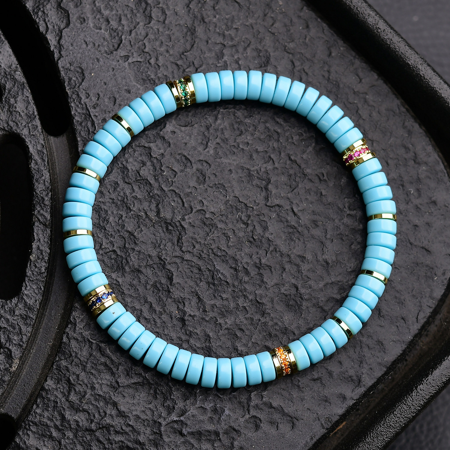 A gift bracelet featuring the same popular turquoise alternative and optimized tablets as Daneng Specification image