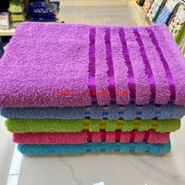 bahia Hotel Bath towels, 70*140cm absorbent striped bath towels, household wrap towels details Picture