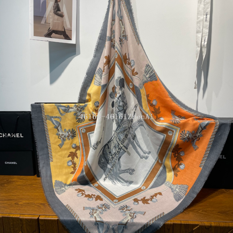 New cross-border export cash on delivery e-commerce live streaming fashionable classic velvet printed square towels supply chain details Picture