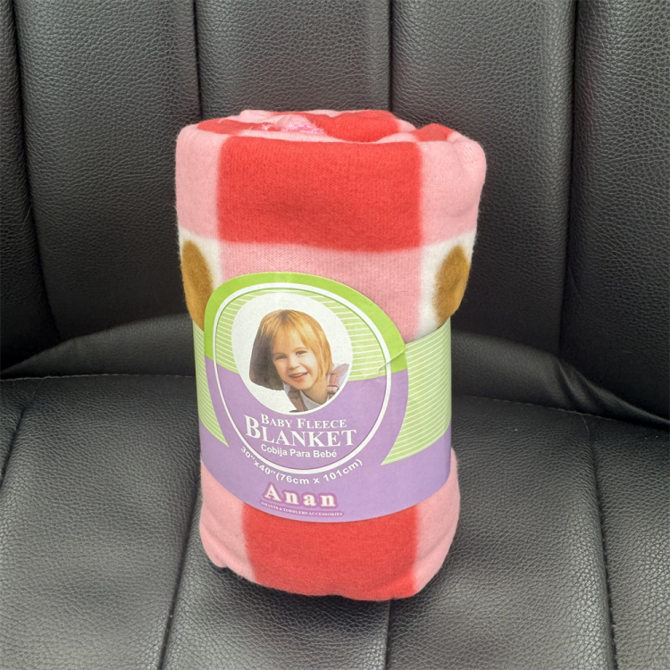 婴童抱毯、毛毯实物图